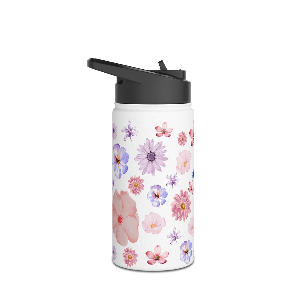 Flower designed, Stainless Steel Water Bottle