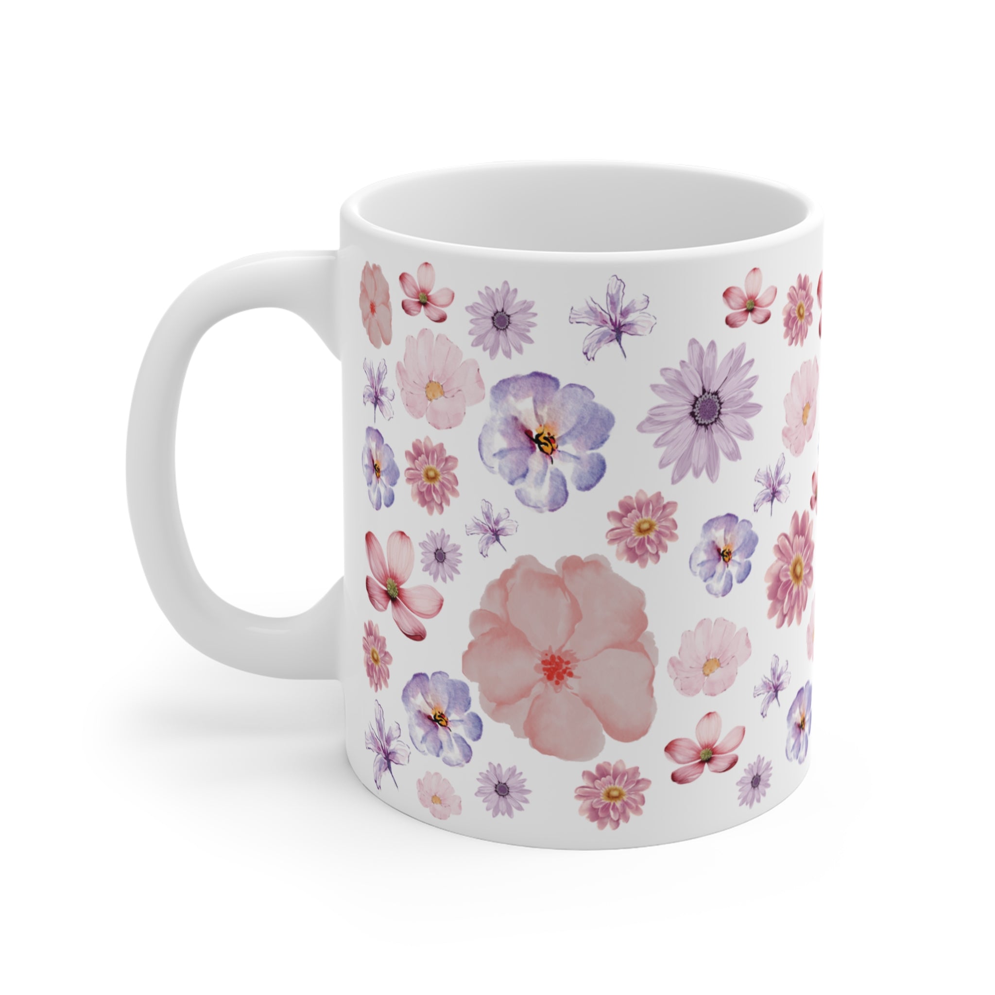 Flower Designed Mug 11oz