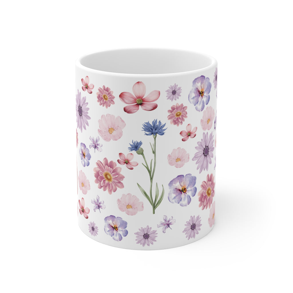 Flower Designed Mug 11oz