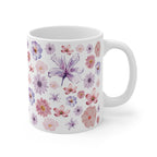 Flower Designed Mug 11oz