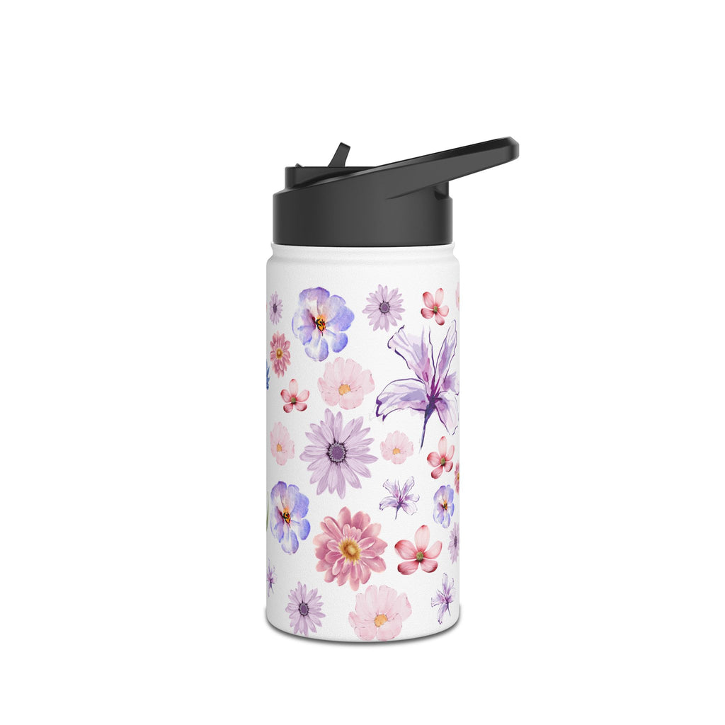 Flower designed, Stainless Steel Water Bottle